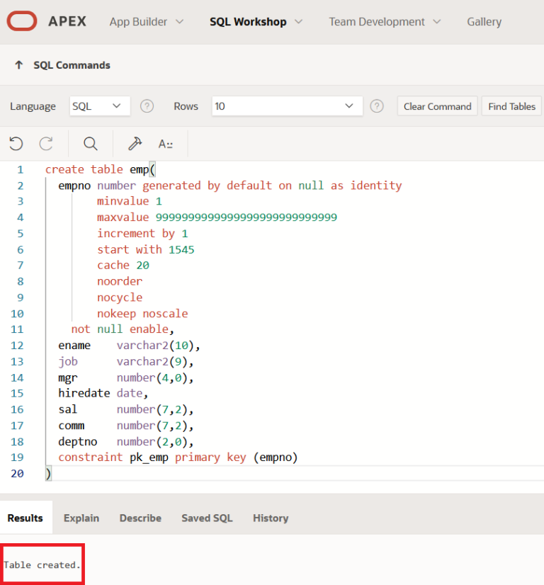 How to Create Forms in Oracle APEX Using SQL Queries Instead of Base ...