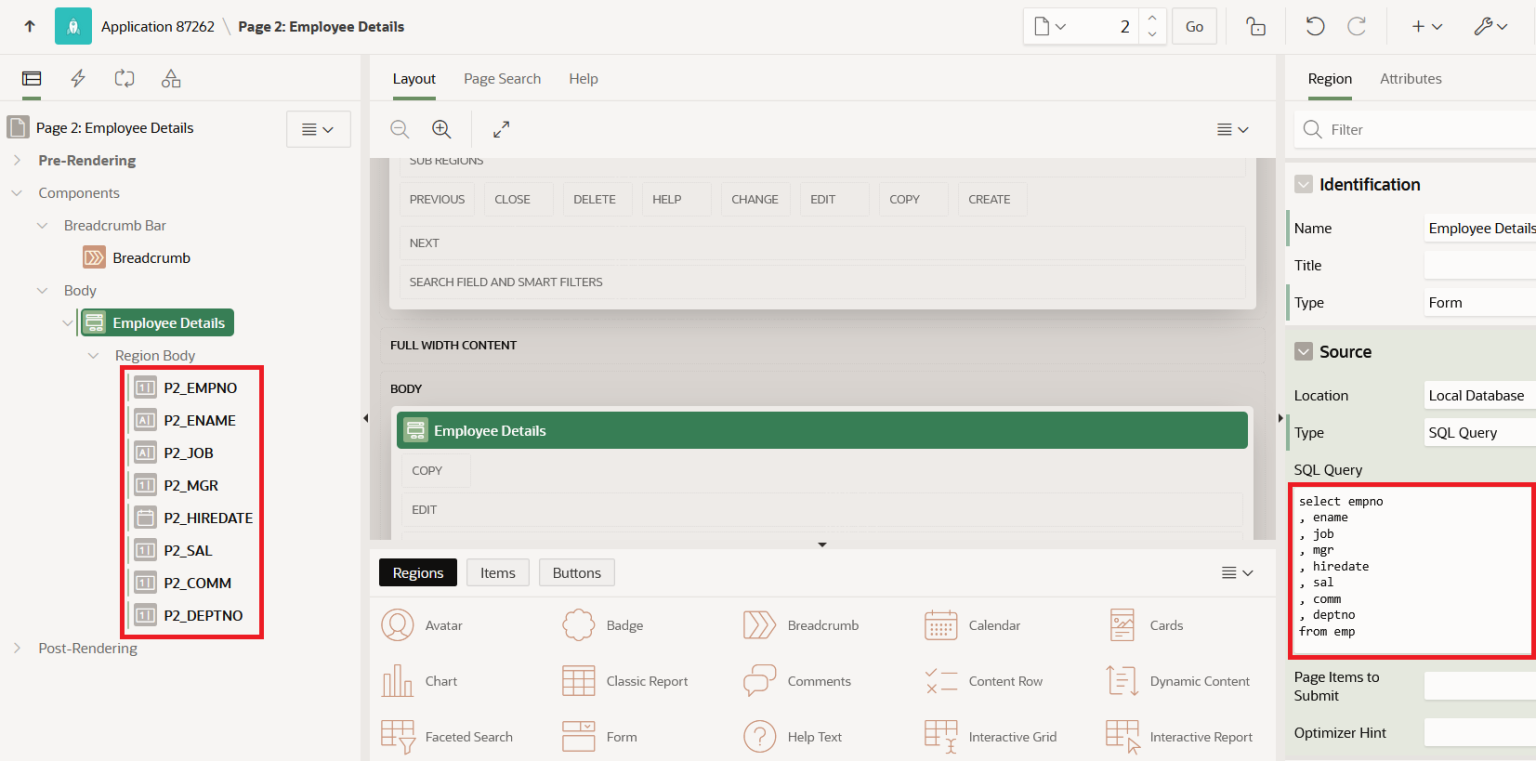 apex field notes: how do i create a table using sql... How to Create Forms in Oracle APEX Using SQL Queries Instead of Base ...